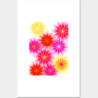 Abstract Flowers Posters and Art